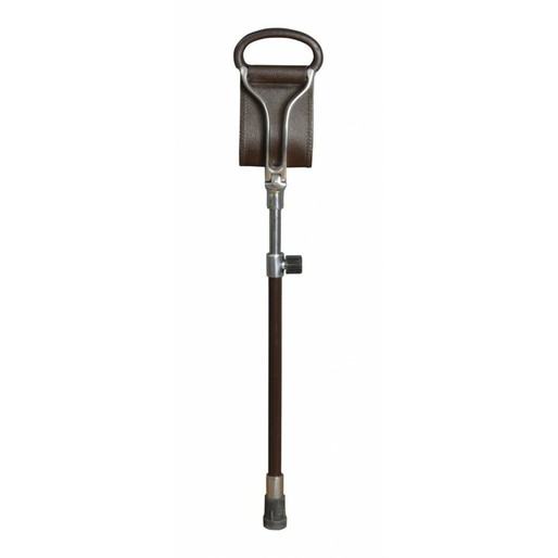 Adjustable Promenade seat stick, rubber foot